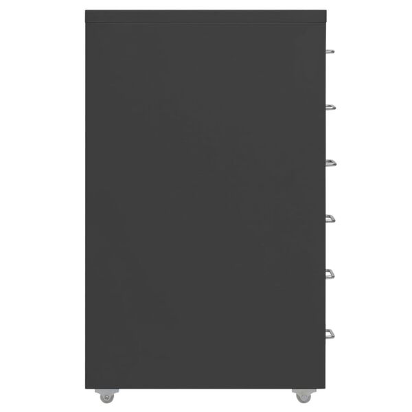 vidaXL Αρχειοθήκη Φορητή Ανθρακί 28 x 41 x 69 εκ. Μεταλλική