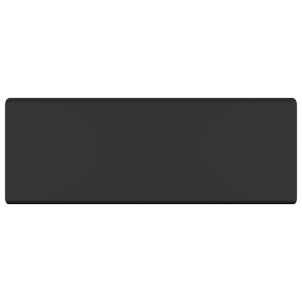 vidaXL Νιπτήρας με Υπερχείλιση Τετράγωνος Μαύρο Ματ 41x41 εκ Κεραμικός