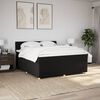 vidaXL &Kappa;&rho;&epsilon;&beta;ά&tau;&iota; Boxspring &mu;&epsilon; &Sigma;&tau;&rho;ώ&mu;&alpha; &Mu;&alpha;ύ&rho;&omicron; 200x200 &epsilon;&kappa;. &Upsilon;&phi;&alpha;&sigma;&mu;ά&tau;&iota;&nu;&omicron;