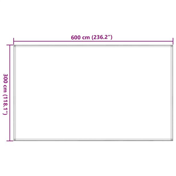vidaXL Χαλί Σκηνής Ανθρακί 300 x 600 εκ.