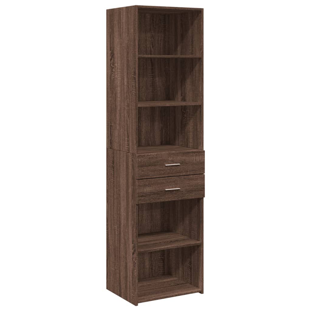 vidaXL Ντουλάπι Καφέ Δρυς 50x42,5x185 εκ. από Επεξεργασμένο Ξύλο