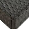 vidaXL Τραπέζι Κήπου Μαύρο 50 x 50 x 47 εκ. από Συνθετικό Ρατάν