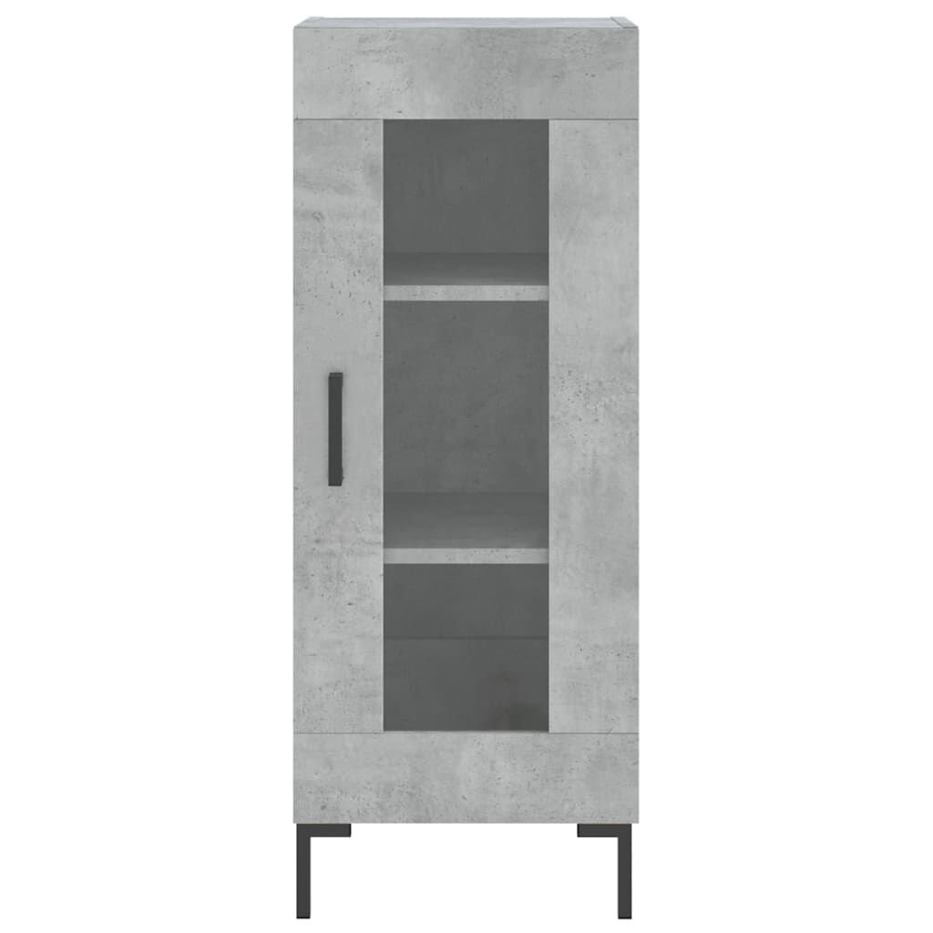 vidaXL Ντουλάπι Γκρι Σκυροδέματος 34,5x34x90 εκ. Επεξεργασμένο Ξύλο