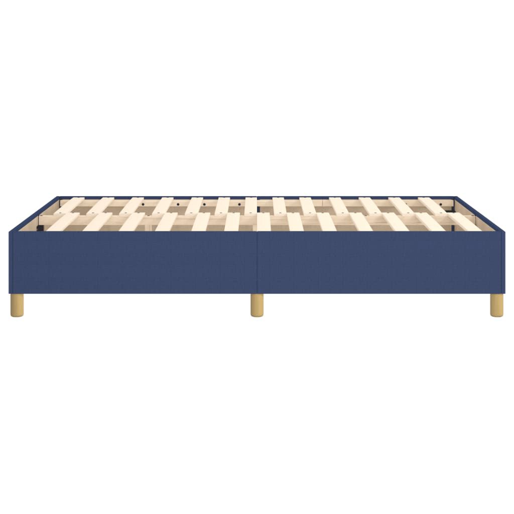 vidaXL Πλαίσιο κρεβατιού χωρίς στρώμα μπλε 120x200cm ύφασμα