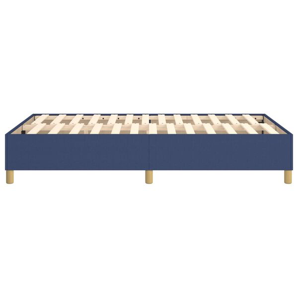 vidaXL Πλαίσιο κρεβατιού χωρίς στρώμα μπλε 120x200cm ύφασμα