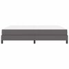vidaXL Κρεβάτι με στρώμα Γκρι 180 x 200 cm Τεχνητό δέρμα