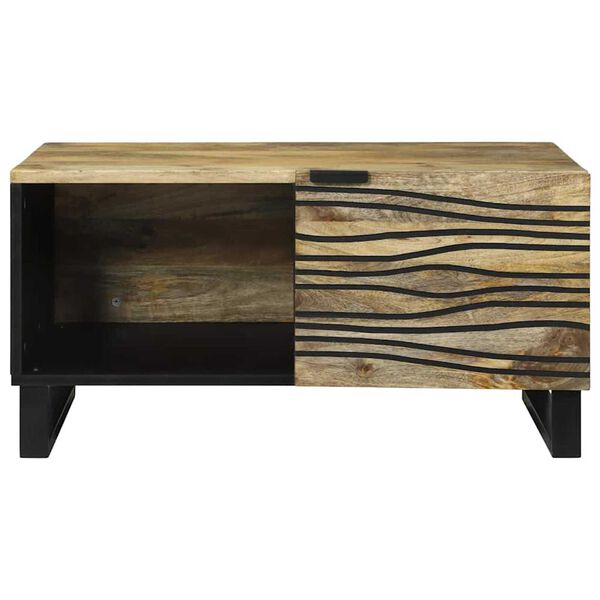 vidaXL Τραπεζάκι σαλονιού Καφέ 80 x 50 x 40 cm Μασίφ ξύλο μάνγκο