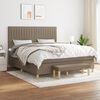 vidaXL &Kappa;&rho;&epsilon;&beta;ά&tau;&iota; Boxspring &mu;&epsilon; &Sigma;&tau;&rho;ώ&mu;&alpha; Taupe 160x200 &epsilon;&kappa;. &Upsilon;&phi;&alpha;&sigma;&mu;ά&tau;&iota;&nu;&omicron;