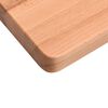 vidaXL Επιφάνεια Εργασίας 80x(36-40)x2,5 εκ. από Μασίφ Ξύλο Οξιάς