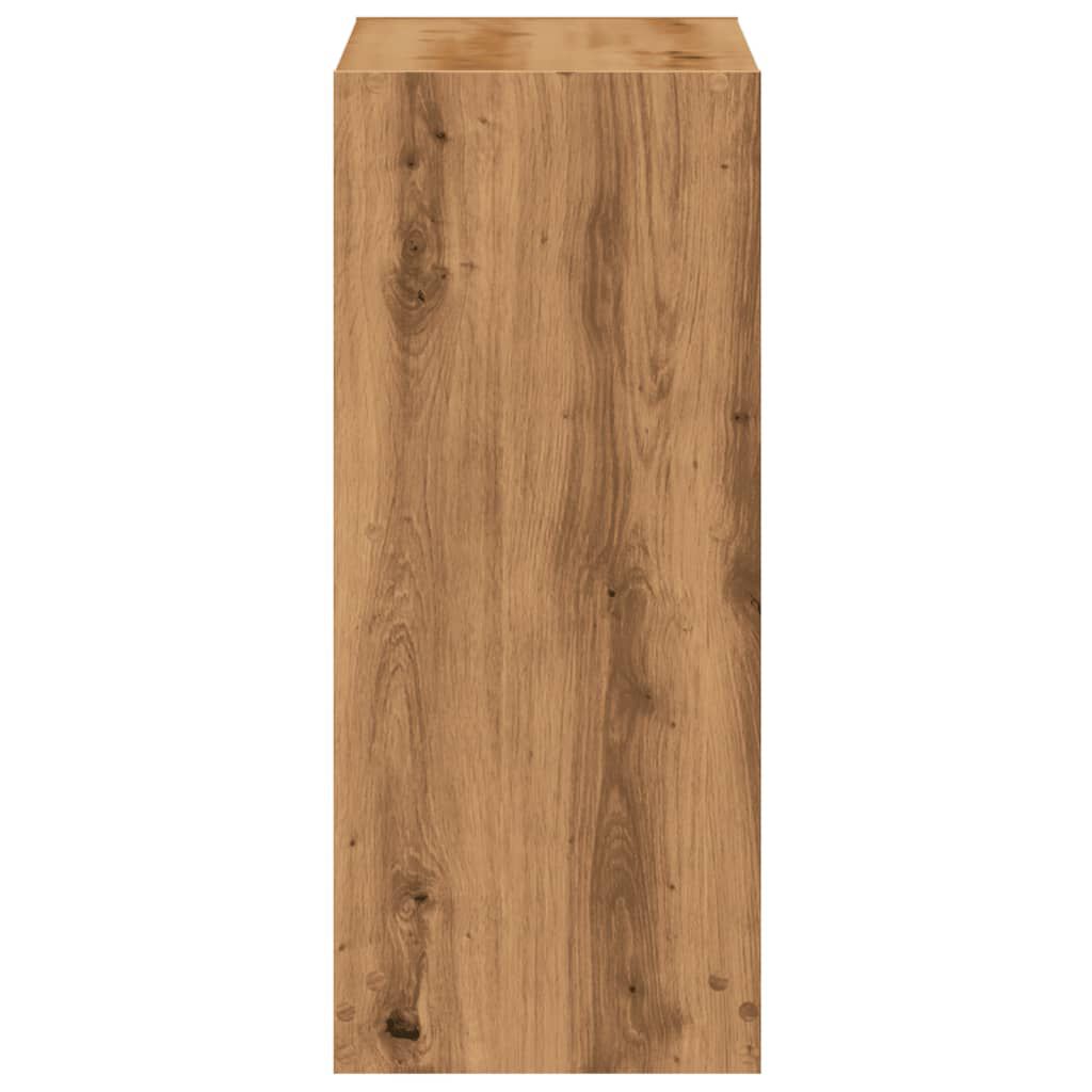 vidaXL Βιβλιοθήκη Αρτισιανή Δρυς 68,5x32x75 εκ. από Επεξεργ. Ξύλο