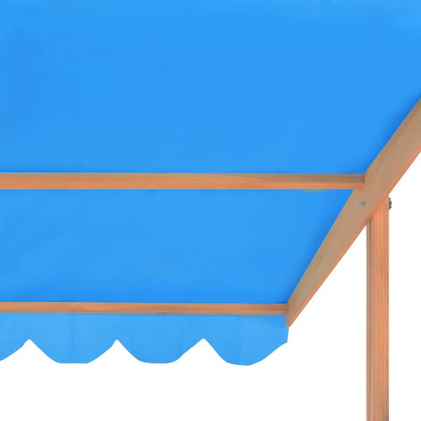 vidaXL Αμμοδόχος με Ρυθμιζόμενη Οροφή 115 x 115 x 115 εκ. Ξύλο Ελάτης