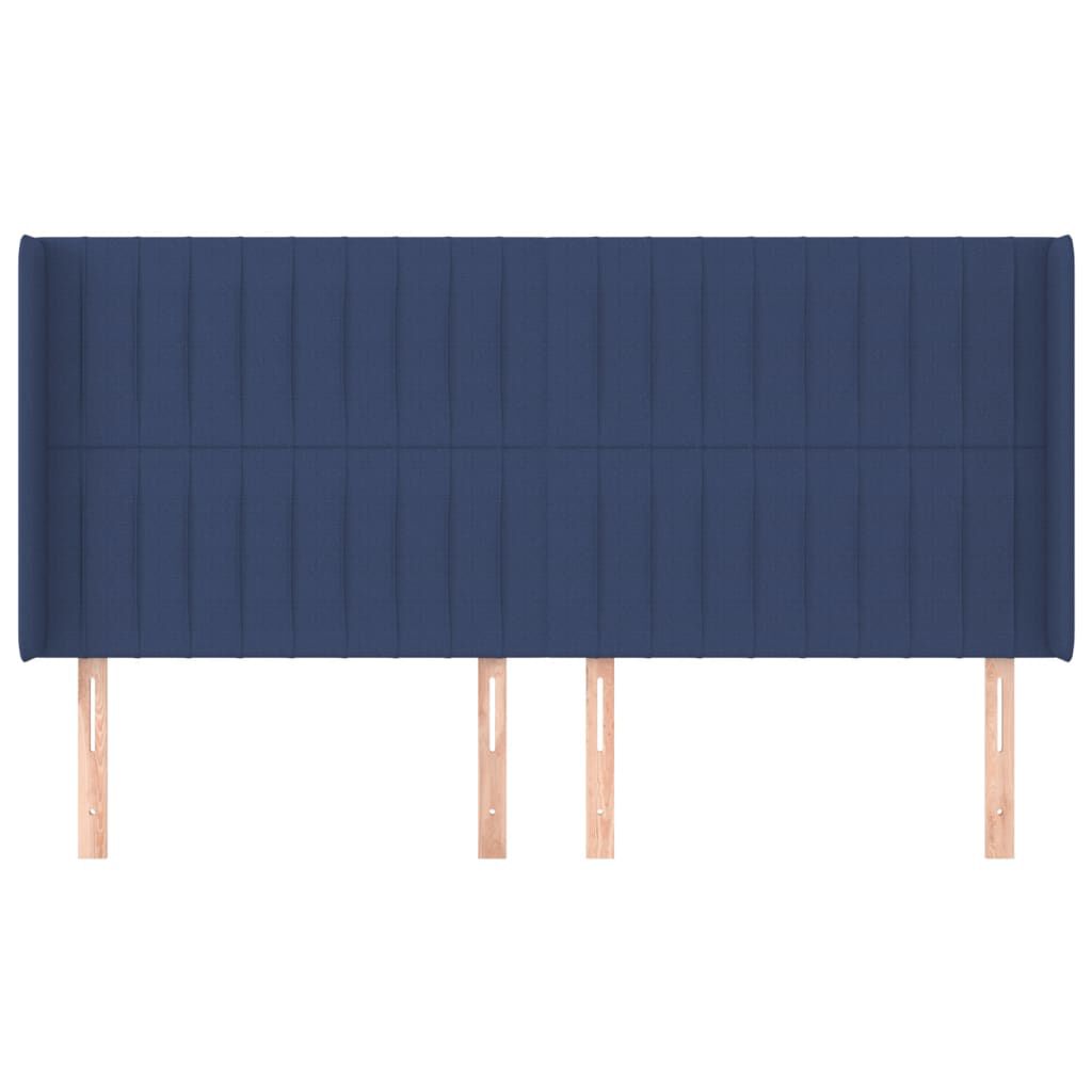 vidaXL Κεφαλάρι με Πτερύγια Μπλε 203x16x118/128 εκ. Υφασμάτινο