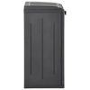 vidaXL Κάδος Απορριμμάτων με 2 Πόρτες Μαύρος 65 x 45 x 88 εκ. PP