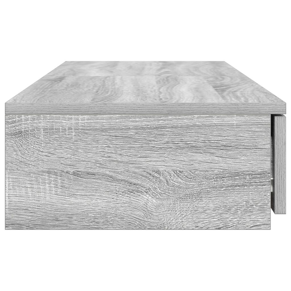 vidaXL Συρτάρια Κρεβατιού Γκρι Σονομά 120x36,5x16,5 cm Επεξεργασμένο Ξύλο