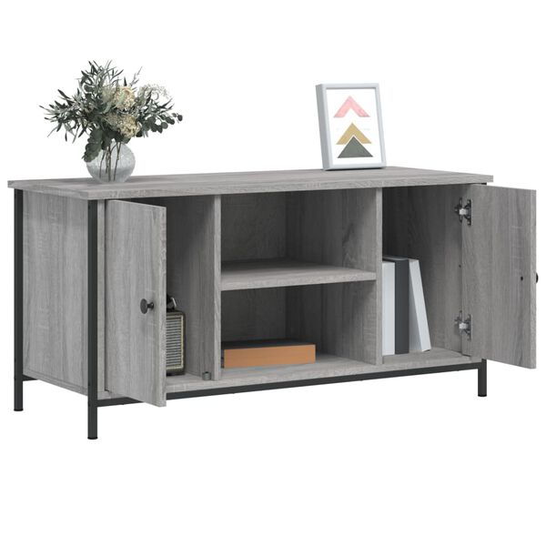 vidaXL Έπιπλο Τηλεόρασης Γκρι Sonoma 100x40x50 εκ. από Επεξεργ. Ξύλο