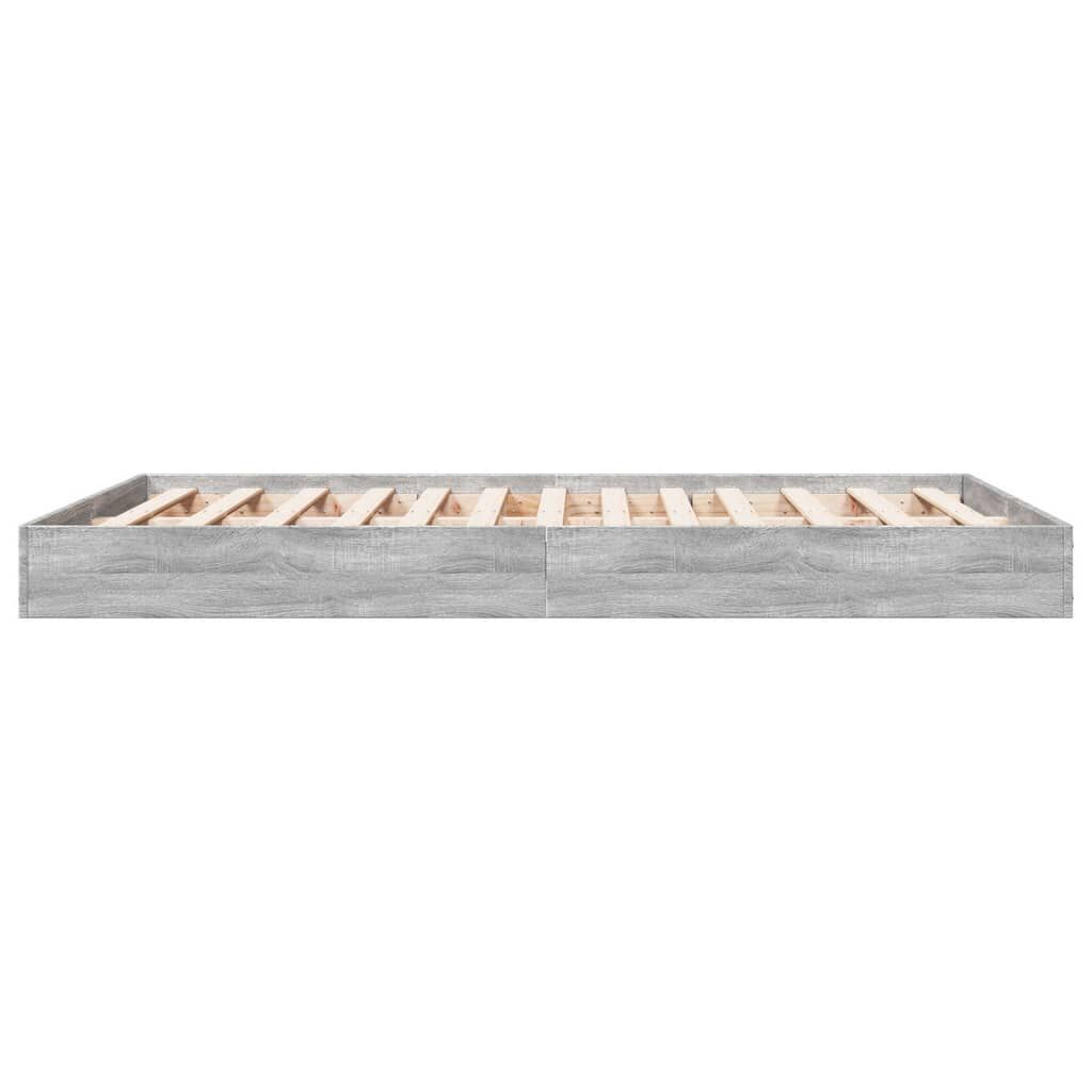 vidaXL Πλαίσιο Κρεβατιού Γκρι Sonoma 120x200 εκ. Επεξεργασμένο Ξύλο