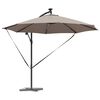 vidaXL Ομπρέλα Cantilever Banana Taupe 294 x 294 x 248 cm