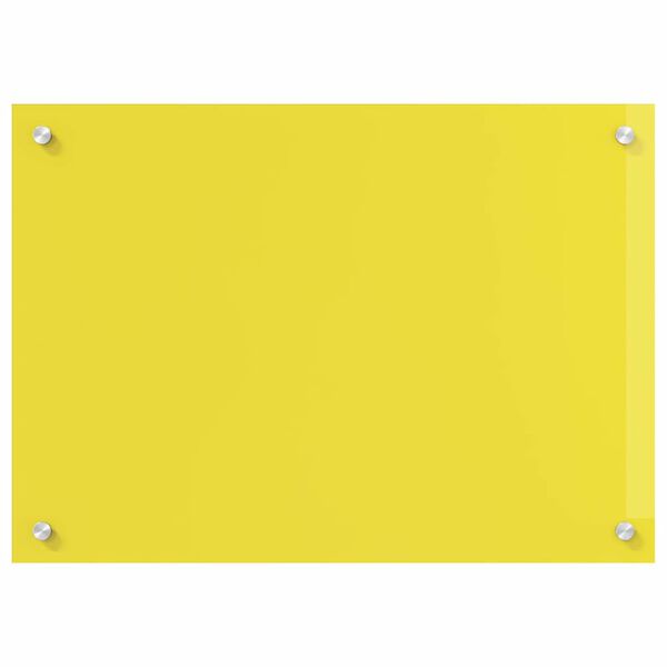 vidaXL Πίσω Πάνελ Κουζίνας 2 pcs Κίτρινο 70 x 60 cm σκληρυμένο γυαλί
