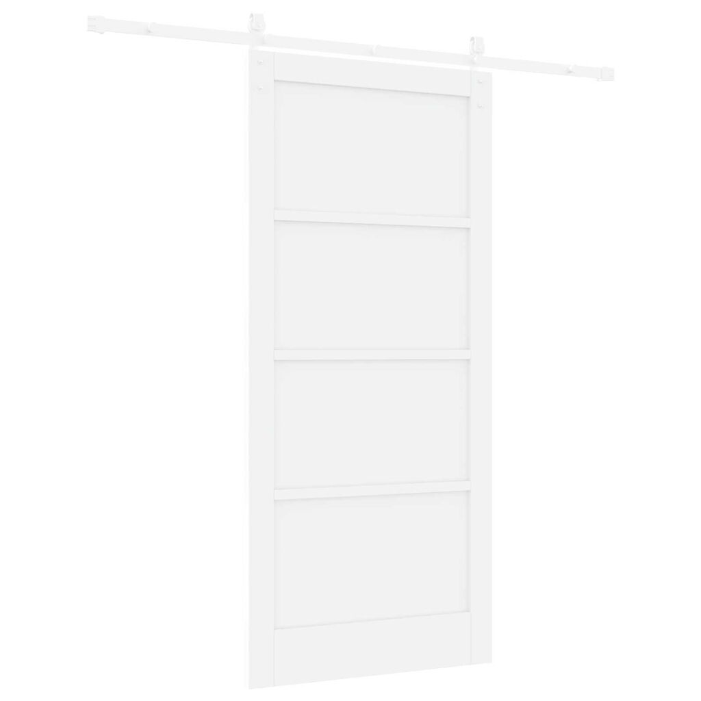 vidaXL Συρόμενη Πόρτα Λευκό 93 x 202 cm