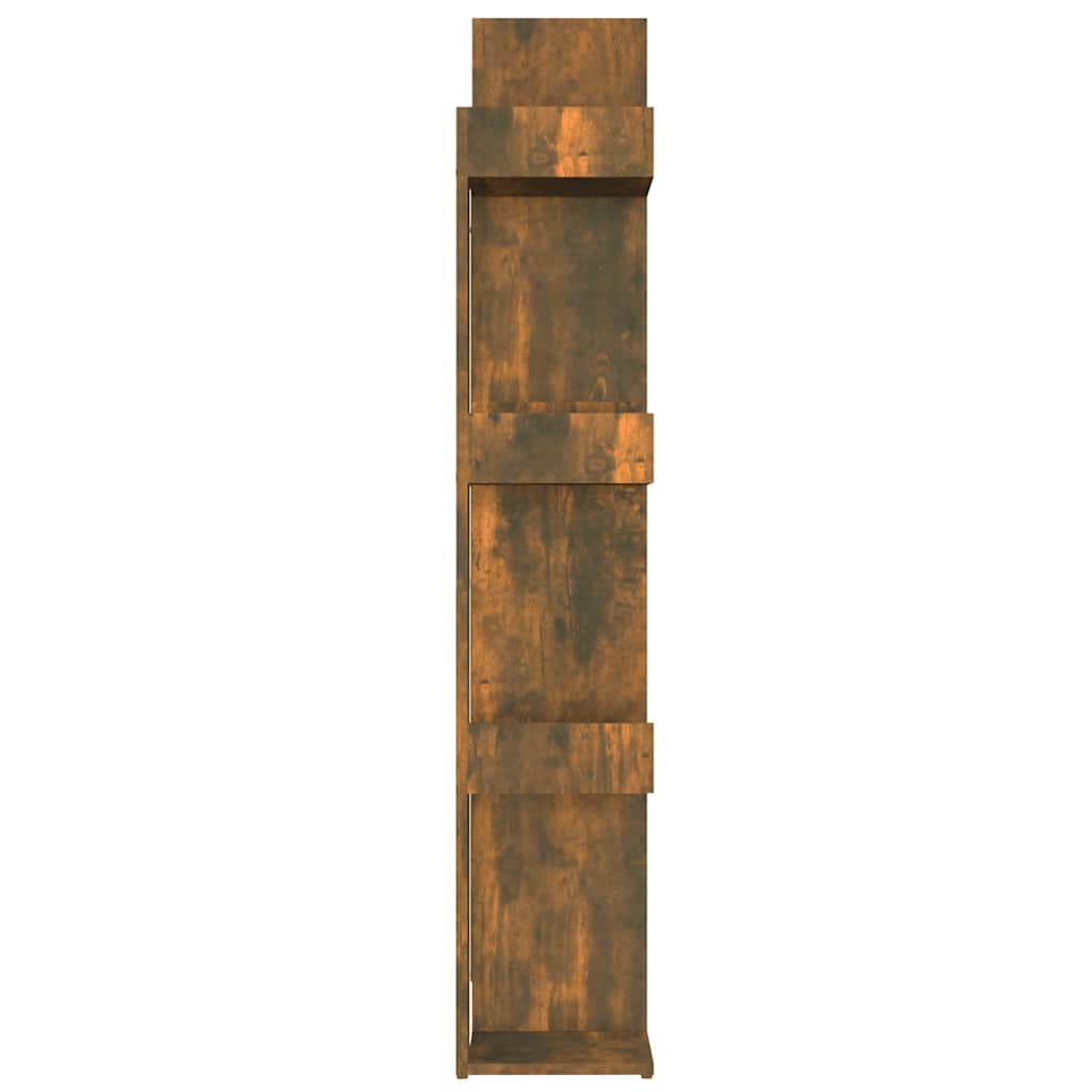 vidaXL Βιβλιοθήκη Καπνιστή Δρυς 86x25,5x140 εκ. από Επεξεργασμένο Ξύλο