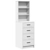 vidaXL Τραπέζι περιποίησης με συρτάρι 2 pcs Λευκό 50 x 41 x 135 εκ