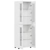 vidaXL Highboard FLORIN &Upsilon;&psi;&eta;&lambda;ή&sigmaf; &gamma;&upsilon;&alpha;&lambda;ά&delta;&alpha;&sigmaf; &lambda;&epsilon;&upsilon;&kappa;ό 60 x 35 x 182 &epsilon;&kappa;.