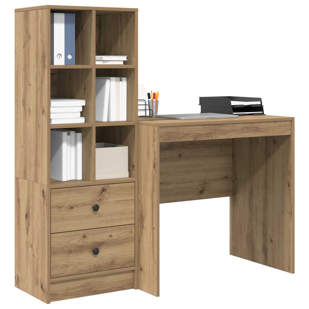 vidaXL Γραφείο με Αποθήκευση Artisan Oak Επεξεργασμένο Ξύλο