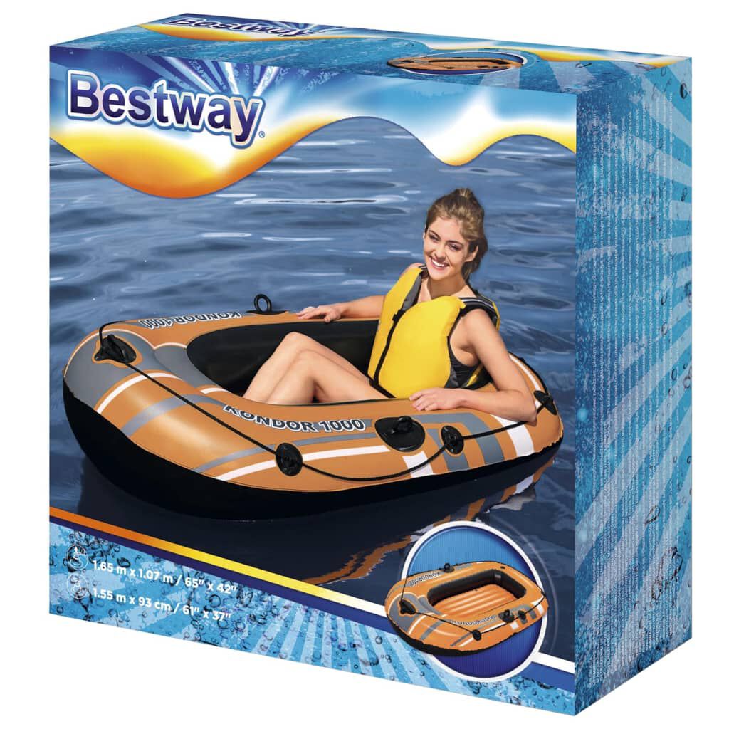 Bestway Βάρκα Φουσκωτή Kondor 1000 155 x 93 εκ.