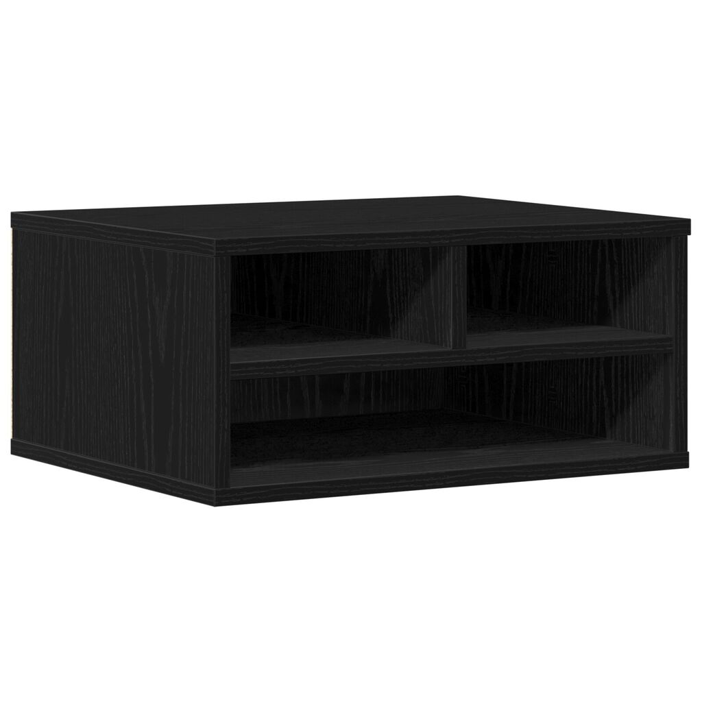 vidaXL Σταντ Εκτυπωτή Μαύρη Δρυς 49x40x22,5 εκ Επεξεργασμένο Ξύλο