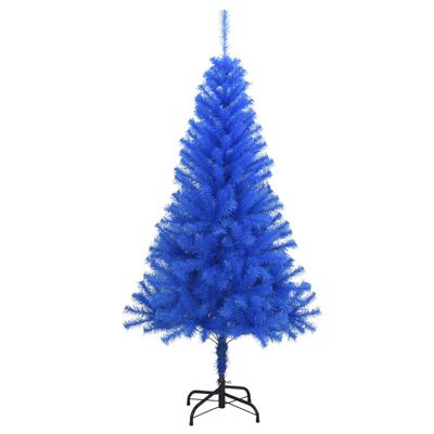 vidaXL Χριστουγεννιάτικο Δέντρο Τεχνητό Με Βάση Μπλε 120 εκ. PVC