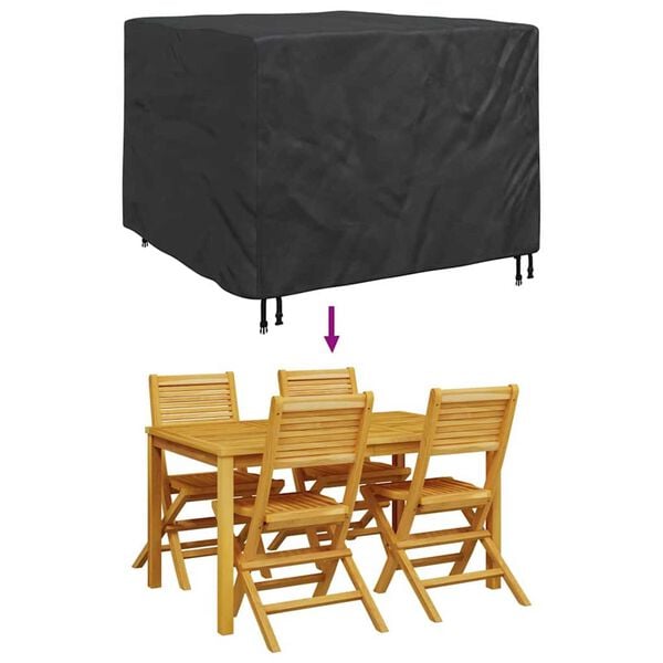 vidaXL Κάλυμμα Επίπλων Εξωτερικού Χώρου 135 x 135 x 90 cm Ύφασμα 600D