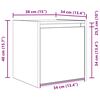 vidaXL Κομοδίνα Επιτοίχια Γκρι Sonoma 38x34x40 εκ.