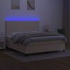 vidaXL &Kappa;&rho;&epsilon;&beta;ά&tau;&iota; Boxspring &mu;&epsilon; &Sigma;&tau;&rho;ώ&mu;&alpha; & LED &Kappa;&rho;&epsilon;&mu; 160x200 &epsilon;&kappa;. &Upsilon;&phi;&alpha;&sigma;&mu;ά&tau;&iota;&nu;&omicron;