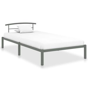 vidaXL &Pi;&lambda;&alpha;ί&sigma;&iota;&omicron; &Kappa;&rho;&epsilon;&beta;&alpha;&tau;&iota;&omicron;ύ &Gamma;&kappa;&rho;&iota; 90 x 200 &epsilon;&kappa;. &Mu;&epsilon;&tau;&alpha;&lambda;&lambda;&iota;&kappa;ό