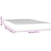 vidaXL Στρώμα με Pocket Springs Μαύρο 120x220x20 εκ. Βελούδινο