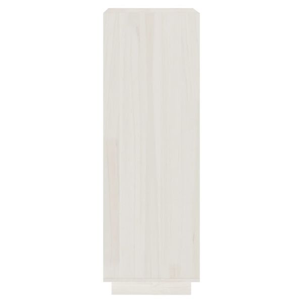 vidaXL Βιβλιοθήκη/Διαχωρ. Χώρου Λευκό 40x35x103 εκ. Μασίφ Ξύλο Πεύκου