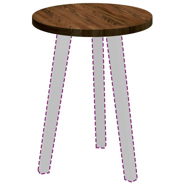 vidaXL &Kappa;&alpha;&pi;ά&kappa;&iota; &tau;&rho;&alpha;&pi;&epsilon;&zeta;&iota;&omicron;ύ &Sigma;&kappa;&omicron;ύ&rho;&omicron; &Kappa;&alpha;&phi;έ &Oslash; 40 x 2,5 cm &Sigma;&tau;&epsilon;&rho;&epsilon;ό &Xi;ύ&lambda;&omicron; &Delta;&rho;&upsilon;ό&sigmaf;