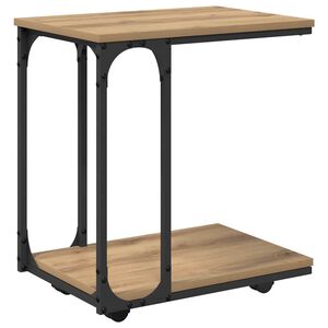 vidaXL &Tau;&rho;&alpha;&pi;&epsilon;&zeta;ά&kappa;&iota; &Pi;&lambda;&epsilon;&upsilon;&rho;ά&sigmaf; Artisan Oak 50 x 35 x 55.5 &epsilon;&kappa;.