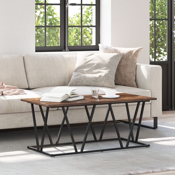 vidaXL Τραπεζάκι σαλονιού Καπνιστή δρυς 100 x 50 x 40 cm