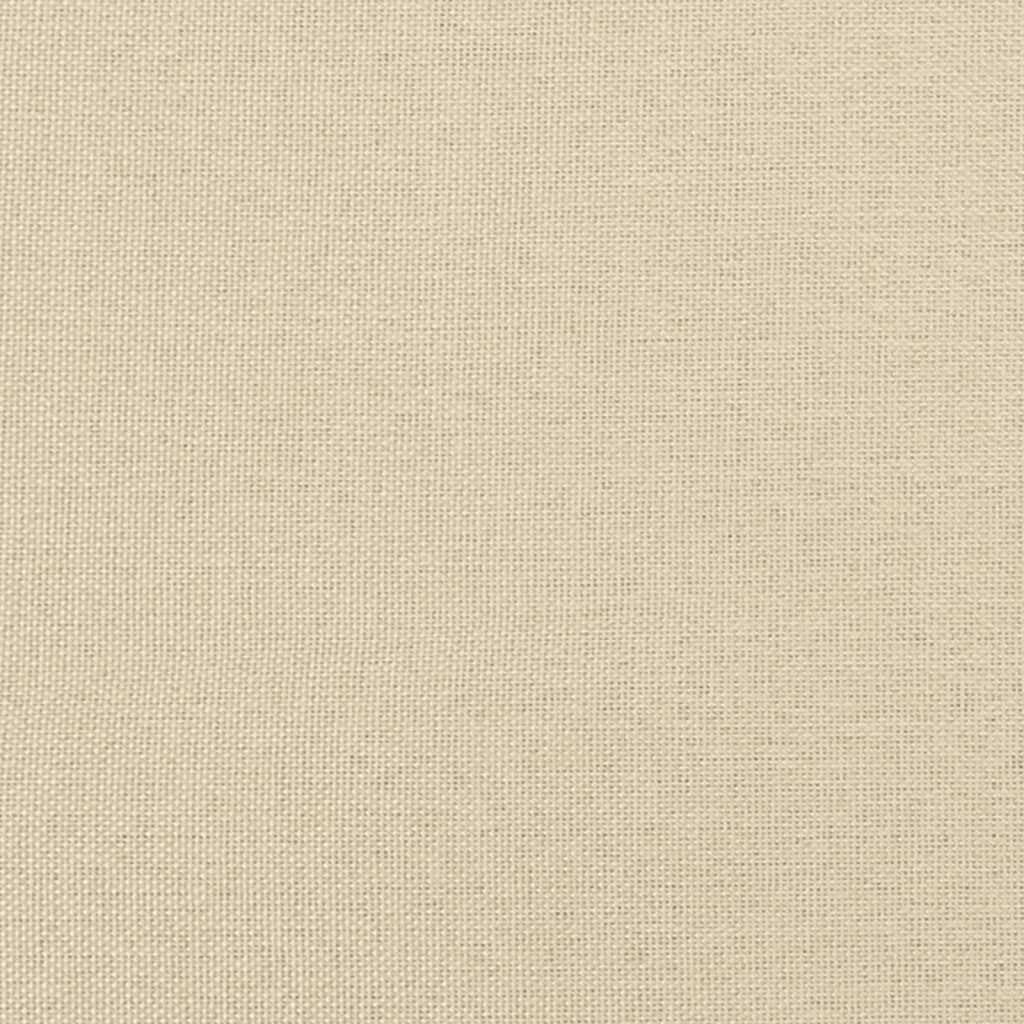 vidaXL Κρεβάτι Boxspring με Στρώμα Κρεμ 80 x 200 εκ. Υφασμάτινο