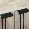 vidaXL Πλαϊνό γραφείο Λευκό 60 x 33.5 x 75 εκ. Μασίφ ξύλο μάνγκο