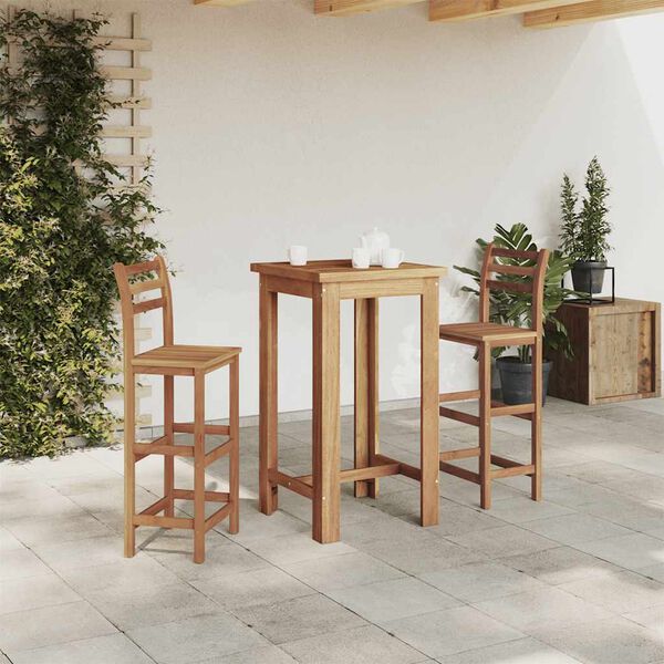 vidaXL Τραπέζι Μπαρ 60 x 60 x 105 εκ. από Μασίφ Ξύλο Ακακίας