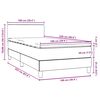 vidaXL Box Spring &kappa;&rho;&epsilon;&beta;ά&tau;&iota; &mu;&epsilon; &sigma;&tau;&rho;ώ&mu;&alpha; &sigma;&kappa;&omicron;ύ&rho;&omicron; &mu;&pi;&lambda;&epsilon; 100x220 cm &Beta;&epsilon;&lambda;&omicron;ύ&delta;&iota;&nu;&omicron;