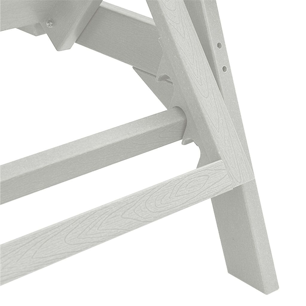 vidaXL Καναπές Ήλιου Λευκός 53x162x98.5 εκ. HDPE