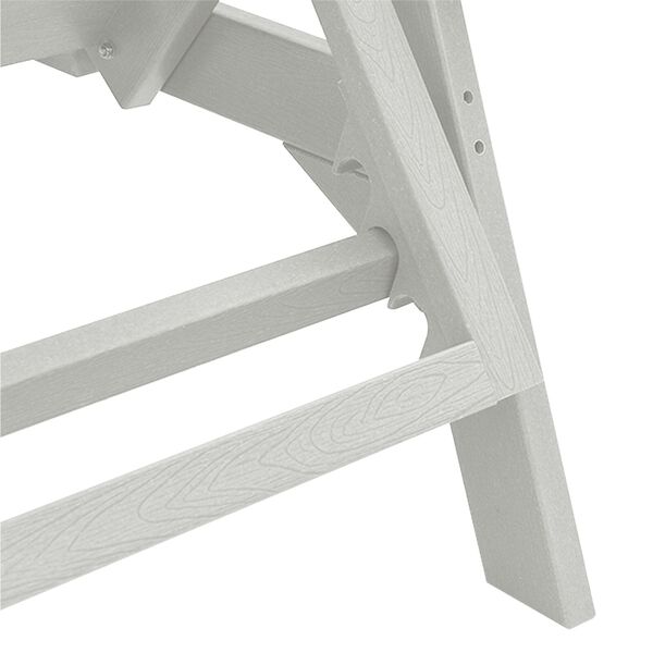 vidaXL Καναπές Ήλιου Λευκός 53x162x98.5 εκ. HDPE