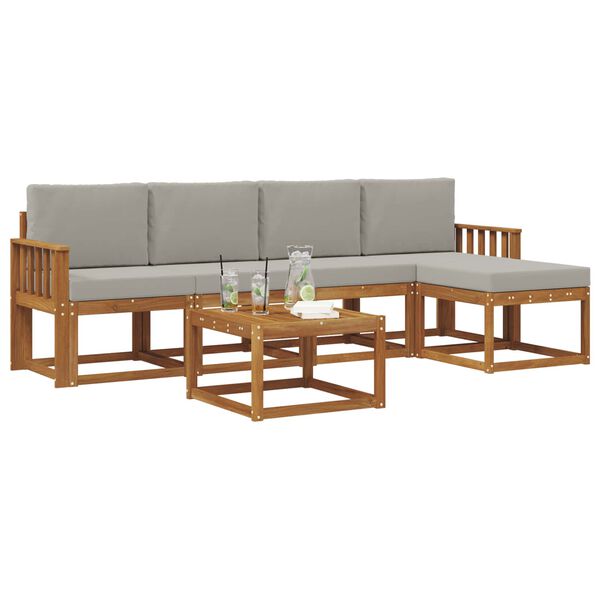 vidaXL &Sigma;&epsilon;&iota;&rho;ά &Kappa;&alpha;&nu;&alpha;&pi;έ &Epsilon;&xi;&omega;&tau;&epsilon;&rho;&iota;&kappa;&omicron;ύ 6 pcs &Phi;&upsilon;&sigma;&iota;&kappa;ό &kappa;&alpha;&iota; &Alpha;&nu;&omicron;&iota;&chi;&tau;ό &Gamma;&kappa;&rho;&iota;