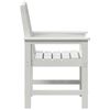 vidaXL Καρέκλα φαγητού κήπου 4 pcs Λευκό 65.5 x 55.5 x 88cm Πλαστικό