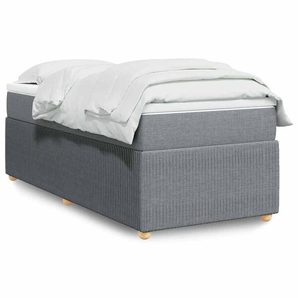 vidaXL &Kappa;&rho;&epsilon;&beta;ά&tau;&iota; Boxspring &mu;&epsilon; &Sigma;&tau;&rho;ώ&mu;&alpha; &Alpha;&nu;&omicron;&iota;&chi;&tau;ό &Gamma;&kappa;&rho;&iota; 100x200 &epsilon;&kappa;. &Upsilon;&phi;&alpha;&sigma;&mu;ά&tau;&iota;&nu;&omicron;