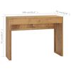vidaXL Τραπέζι Κονσόλα 100 x 35 x 75 εκ. από Μασίφ Ξύλο Teak