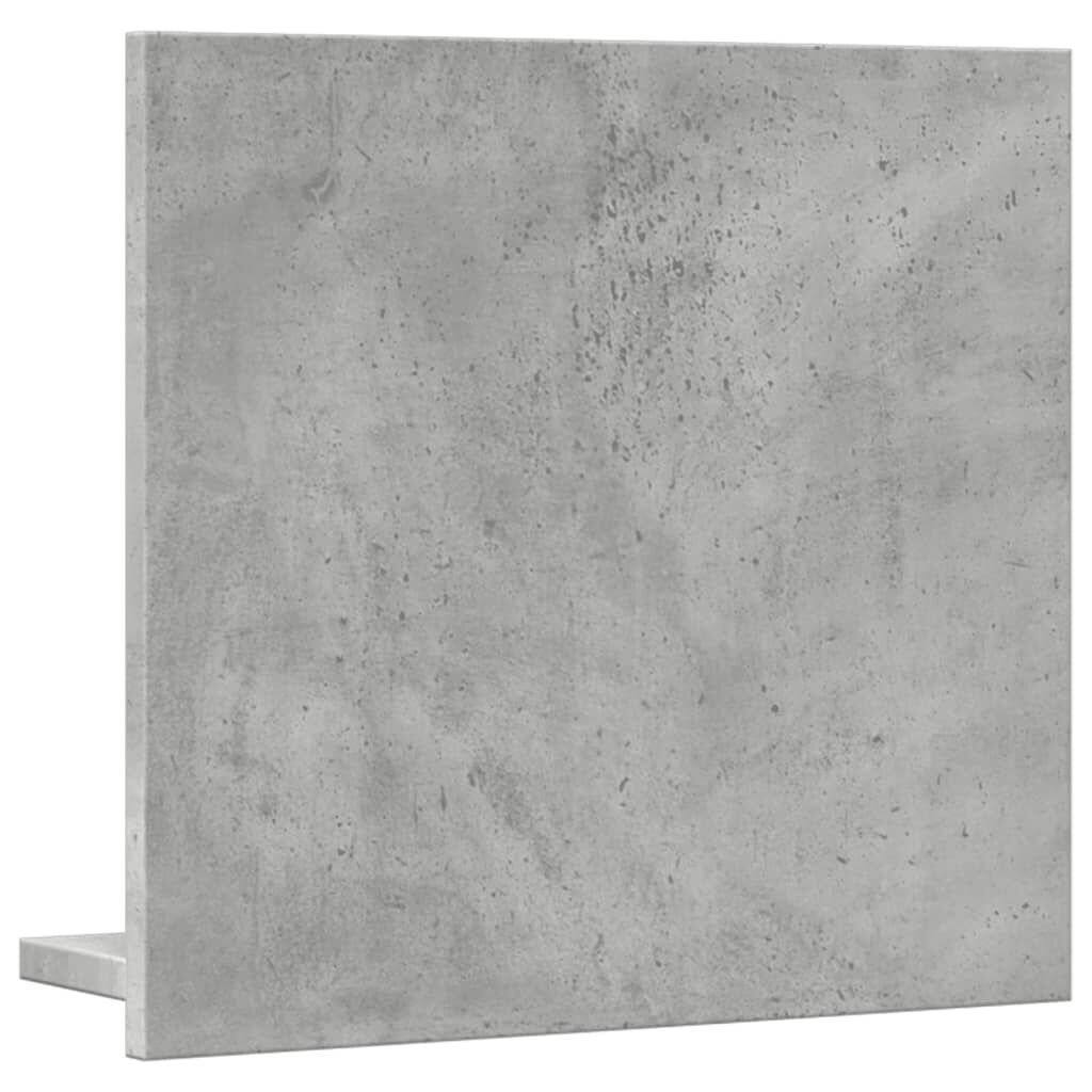 vidaXL Καθρέφτης Μπάνιου Γκρι Σκυροδέματος 40x11x37 εκ. Επεξ. Ξύλο